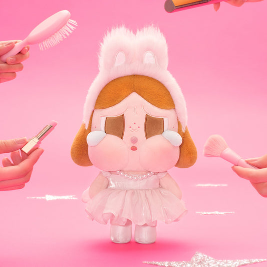 Pop Mart CRYBABY SHINY SHINY Series Plush Doll Pink