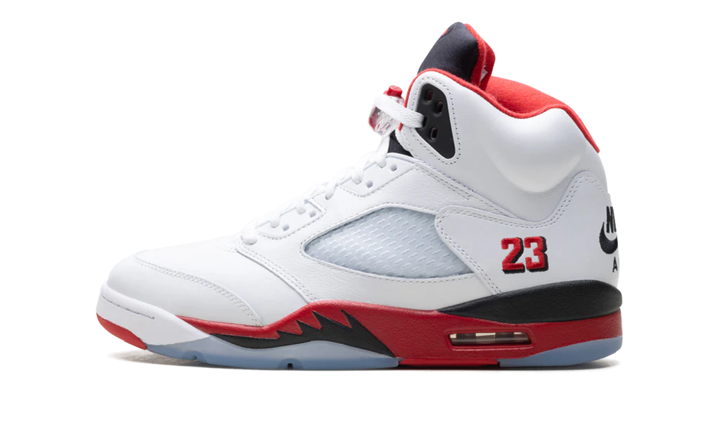 Air Jordan 5 Retro Fire Red Black Tongue (2025)