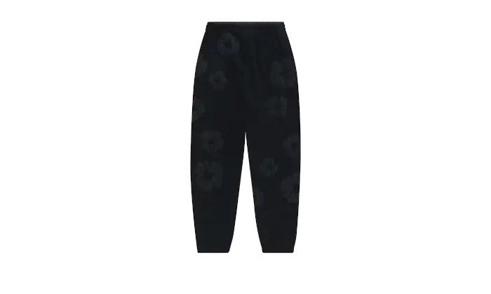 Denim Tears Cotton Wreath Sweatpants Black Monochrome