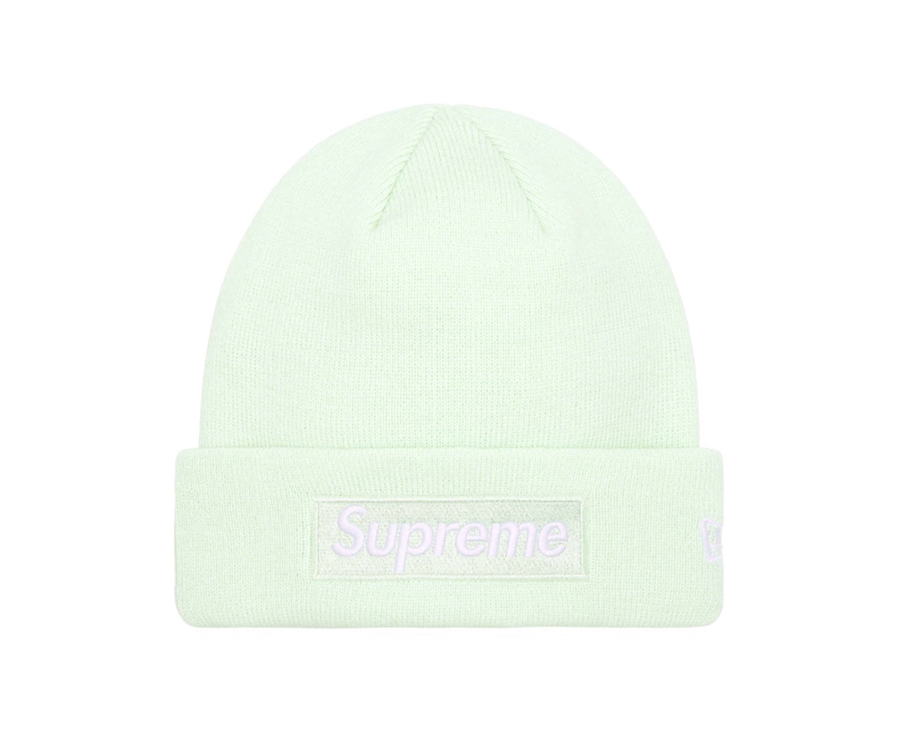Supreme New Era Box Logo Beanie (FW23) Light Green