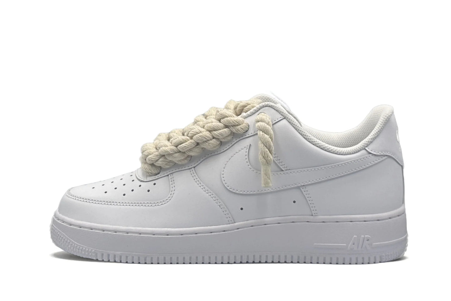 Nike Air Force 1 Low '07 White/Beige Rope Laces