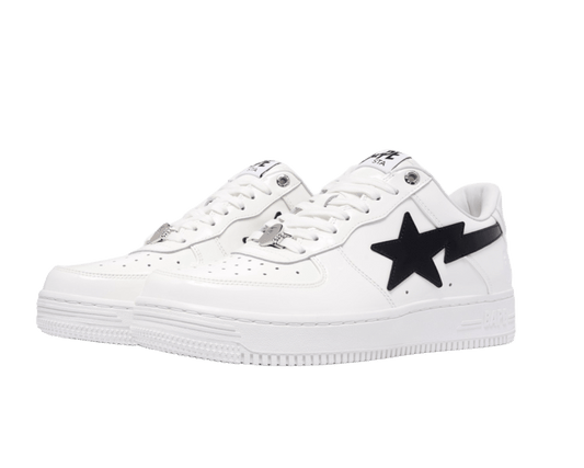 A Bathing Ape Bape Sta #2 White Patent