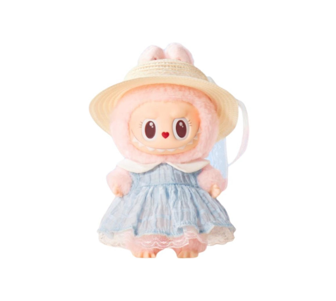 Pop Mart Labubu The Blue Diamon Summer Party Vinyl Plush Doll Pendant