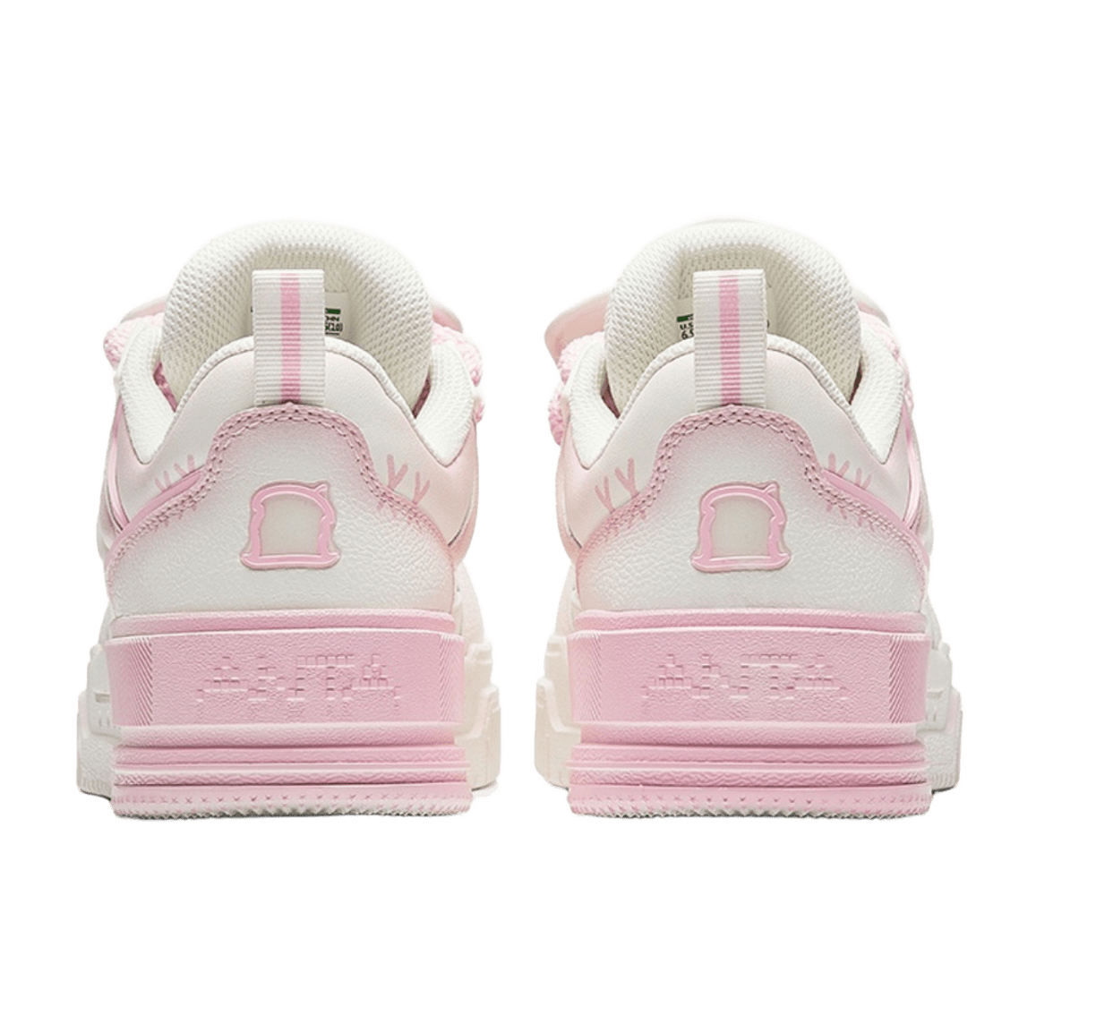 POP MART X Molly x Anta Collaboration 'TV SHOW' Low Top Casual Shoes Women's White Pink