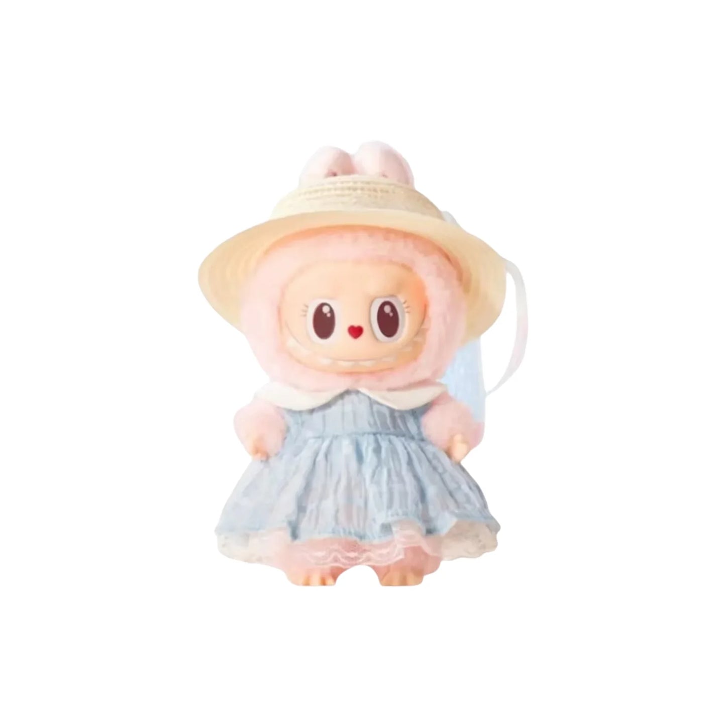 Pop Mart Labubu The Blue Diamon Summer Party Vinyl Plush Doll Pendant
