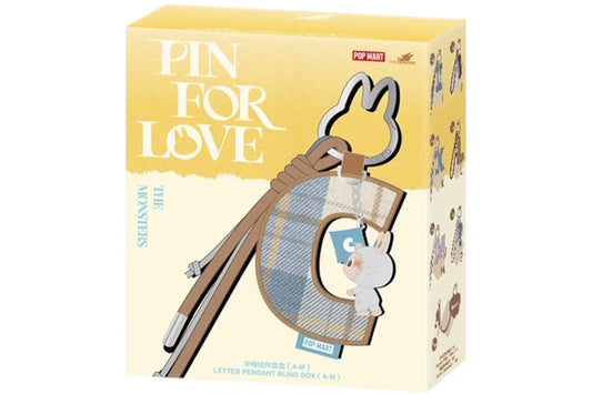 Pop Mart Labubu The Monsters Pin for Love Series Letter Pendant (A-M) Sealed Case