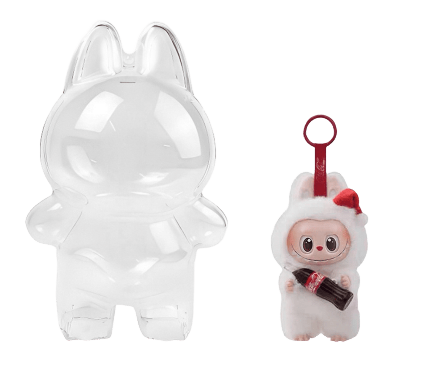Labubu Doll Transparent Protective Cover Macarons & Have a seat & Coca Cola