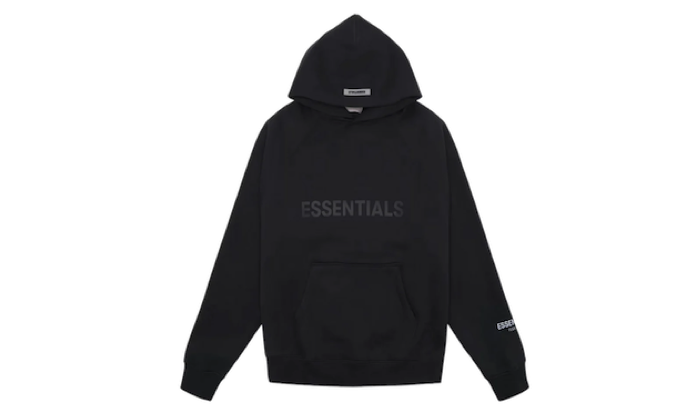 Essentials Pullover Hoodie Applique Logo Dark Slate/Stretch Limo