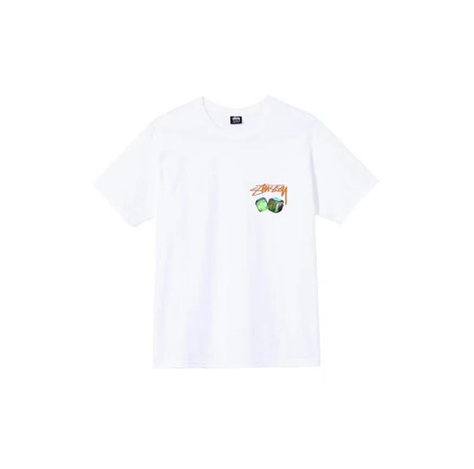 Stussy Iridescent Dice Tee White