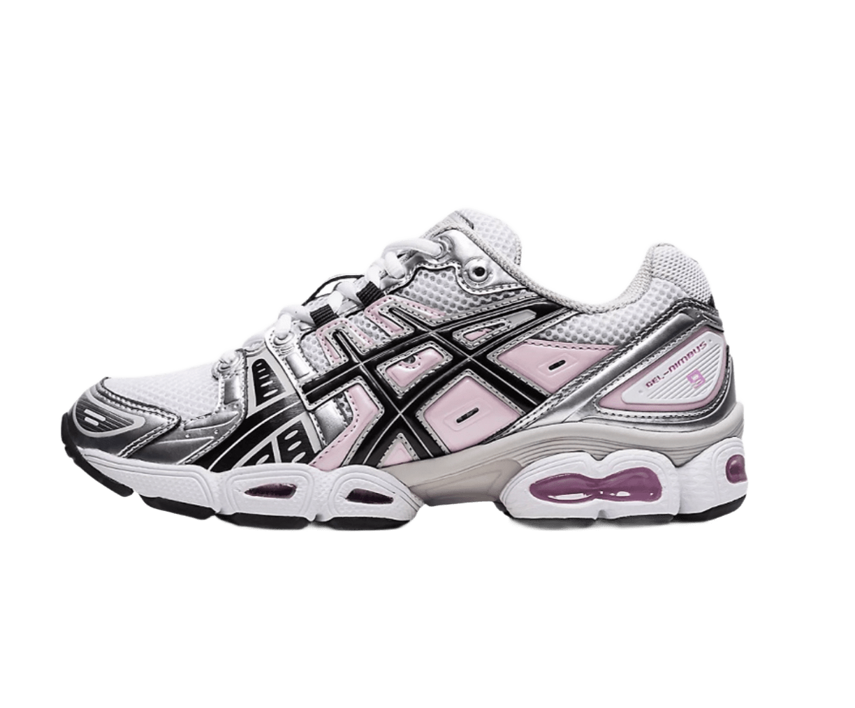ASICS Gel-Nimbus 9 White Black Light Pink (Women's)