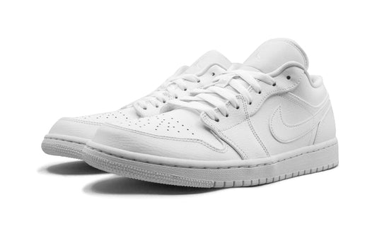 Air Jordan 1 Low Triple White Tumbled Leather