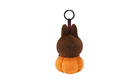 POP MART Labubu Happy Halloween Party Series-Citrouille assise Vinyle Peluche Pendentif