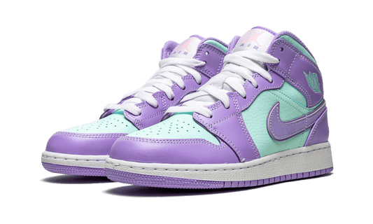 Air Jordan 1 Mid Purple Aqua (GS)