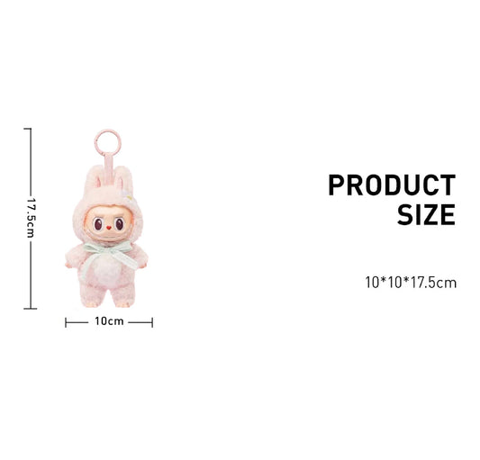 Pop Mart Labubu Mokoko Close to Sweet Vinyl Plush Doll Pendant Keychain