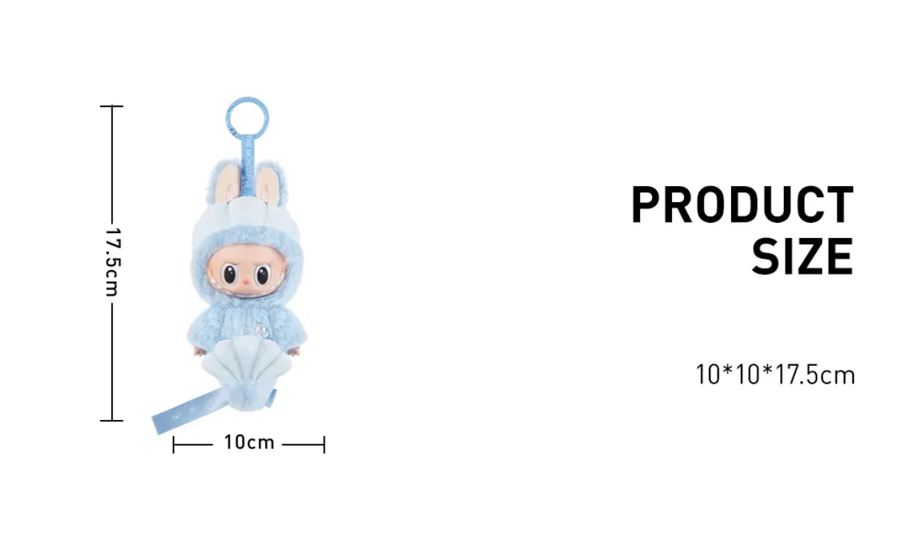 Pop Mart Labubu Hide and Seek In Singapore Series Vinyl Plush Doll Pendant