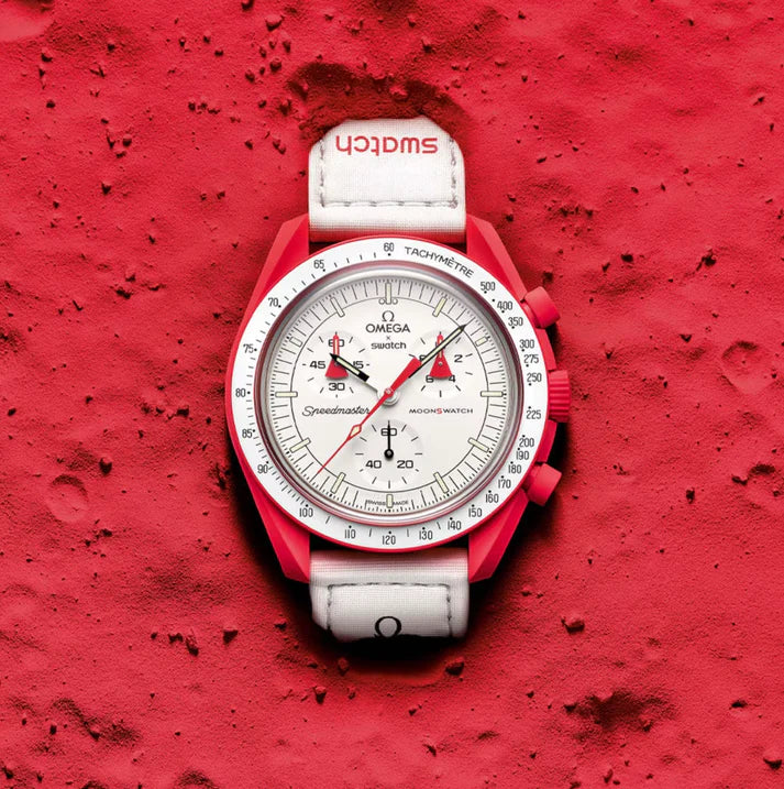 Montre Swatch x Omega Bioceramic Moonswatch Mission to Mars