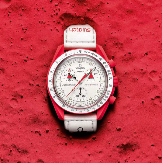 Montre Swatch x Omega Bioceramic Moonswatch Mission to Mars