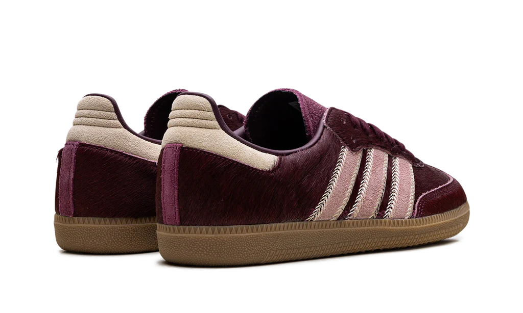 Adidas Samba OG Maroon Sand Strata Pony (Women's)