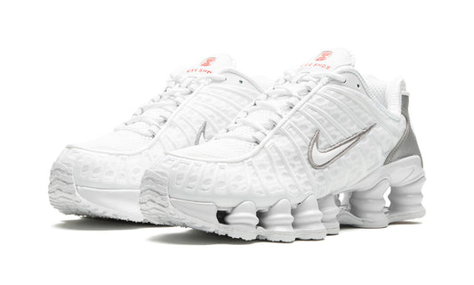 Nike Shox TL White Metallic Silver Max Orange