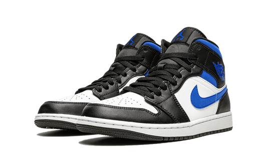 Air Jordan 1 Mid White Black Racer Blue