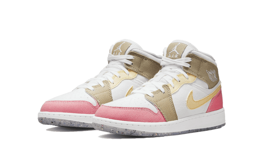 Air Jordan 1 Mid SE Pastel Vivid Green Grind (GS)