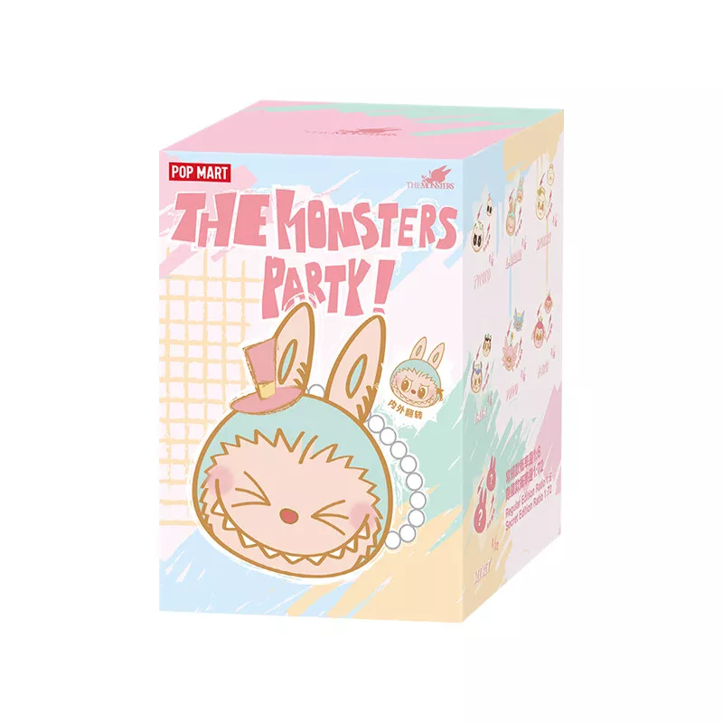 Pop Mart Labubu The Monsters Party Series Reversible Plush Doll Sealed Case (6 Blind Box)