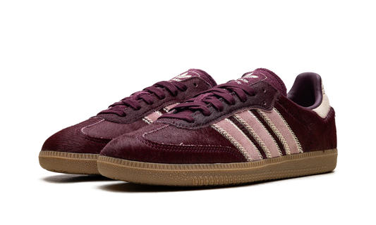 Adidas Samba OG Maroon Sand Strata Pony (Women's)