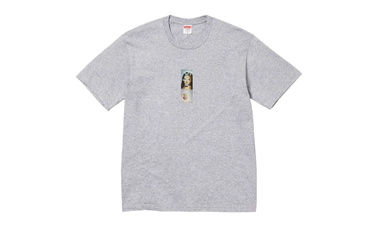 Supreme Prayer Card Box Logo Tee Heather Grey