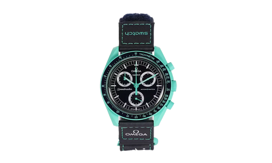 Swatch x Omega Bioceramic Moonswatch Mission On Earth Polar Lights SO33L103