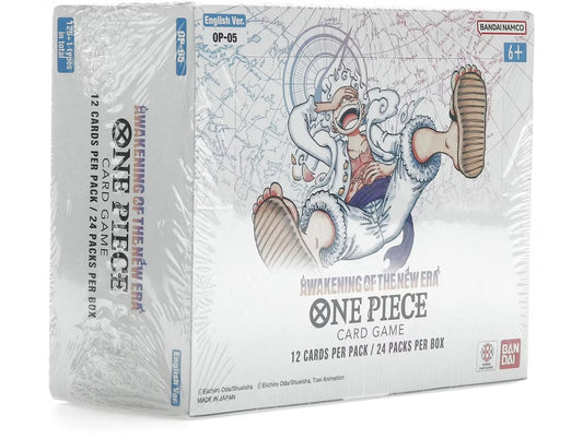 Coffret de boosters Bandai One Piece Card Game Awakening of the New Era 2023 OP-05 (cartes en anglais)