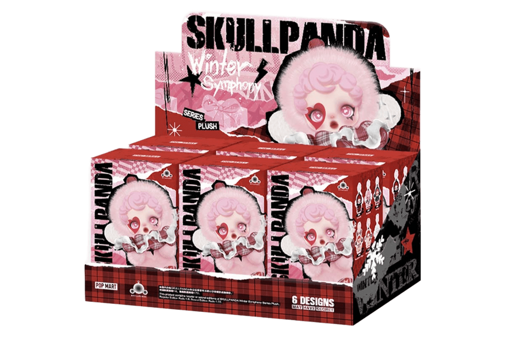 Pop Mart SKULLPANDA Winter Symphony Series Vinyl Face Plush Pendant Sealed Case (6 Blind Box)