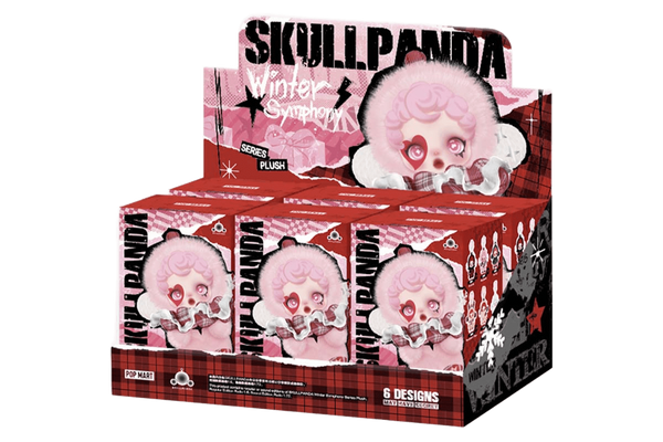 Pop Mart SKULLPANDA Winter Symphony Series Vinyl Face Plush Pendant Sealed Case (6 Blind Box)