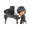 Pop Mart Hirono The Pianist Figure