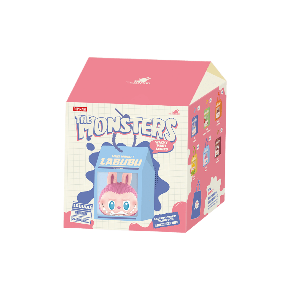 Pop Mart Labubu The Monsters Wacky Mart Series Squishy Charm Sealed Case (6 Blind Box)