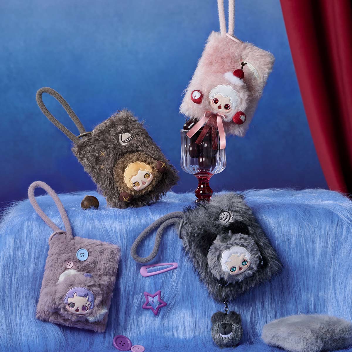 Pop Mart SKULLPANDA You Found Me! Series Plush Mini Bag Sealed Case (6 Blind Boxes)