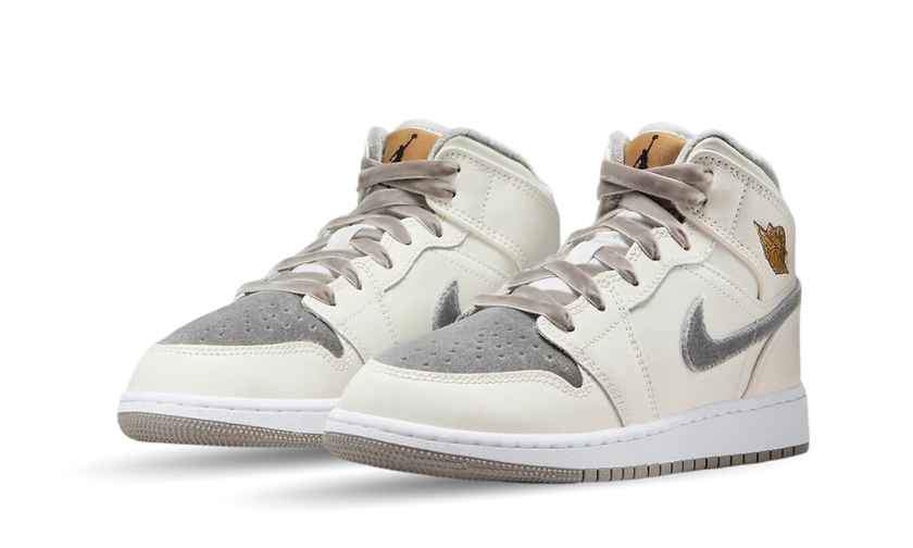 Air Jordan 1 Mid SE Flat Pewter (PS)