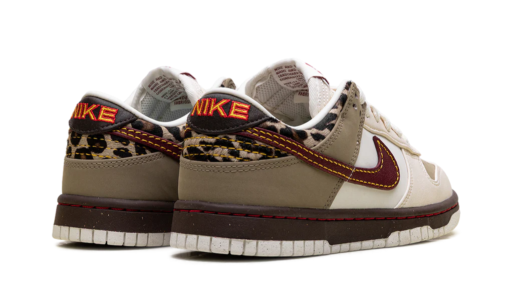 Nike Dunk Low Retro Khaki Team Red Pearl White