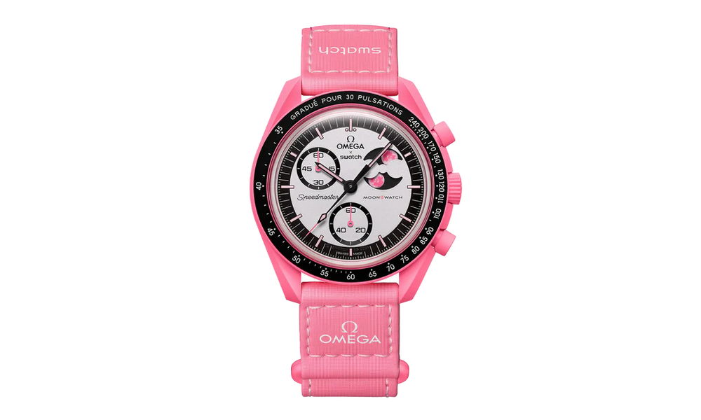Swatch x Omega Bioceramic Moonswatch Mission to the Pink Moon