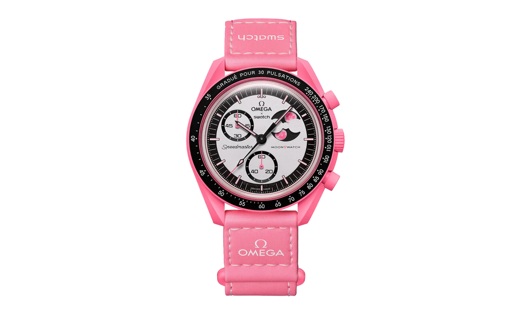 Swatch x Omega Bioceramic Moonswatch Mission to the Pink Moon