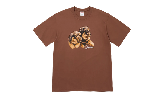 Supreme Puppies Tee Brown
