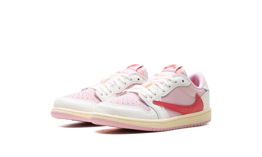 Air Jordan 1 Retro Low OG SP Travis Scott Sail Tropical Pink (PS)
