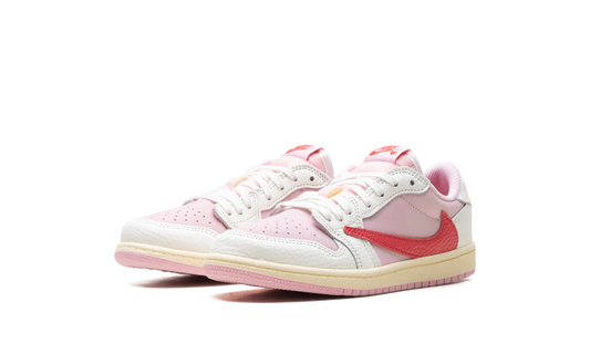 Air Jordan 1 Retro Low OG SP Travis Scott Sail Tropical Pink (PS)