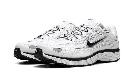 Nike P-6000 White Metallic Silver Black