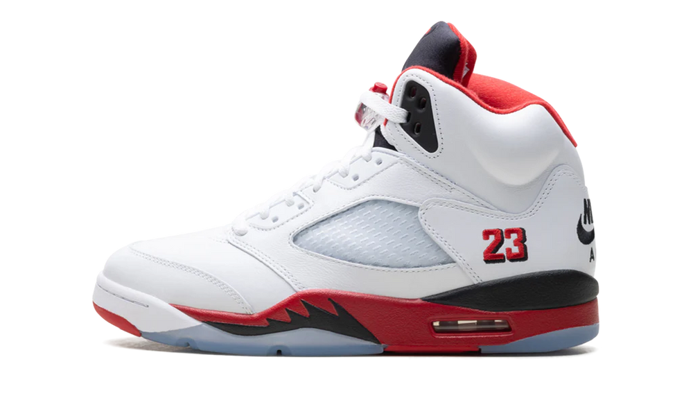 Air Jordan 5 Retro Fire Red Black Tongue (2025)