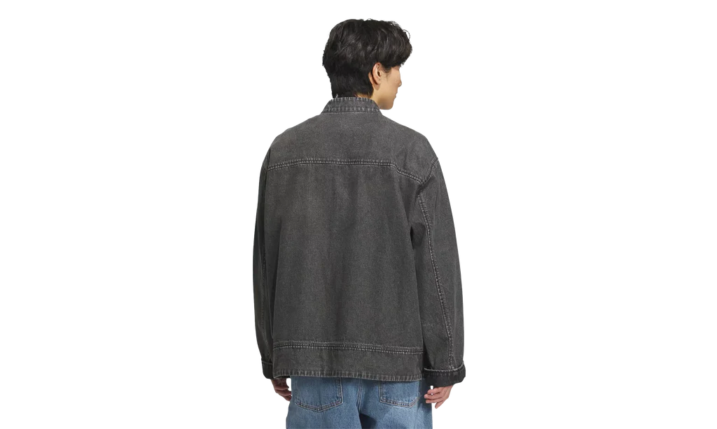 Adidas CTT Oversized Chinese Track Top 3.0 Gender Neutral Jacket (Asia Sizing) Medium Black Denim