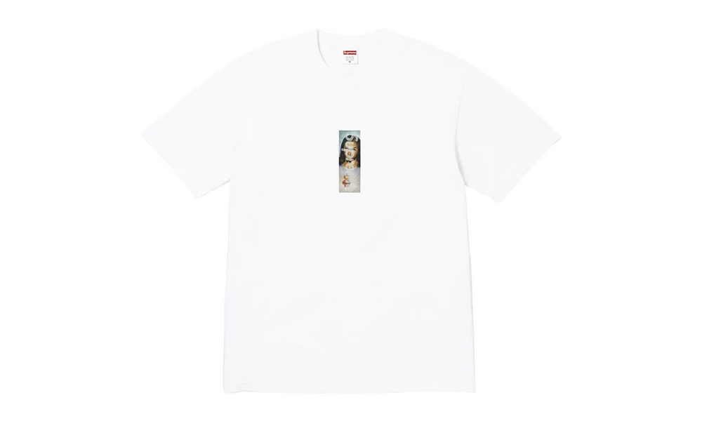 Supreme Prayer Card Box Logo Tee White