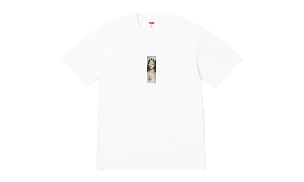 Supreme Prayer Card Box Logo Tee White