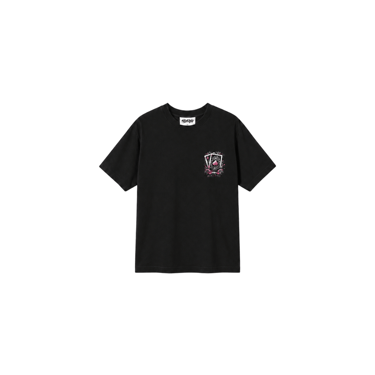 NewKing Pink Ace Black Tee