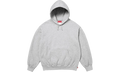 Supreme Satin Appliqué Hooded Sweatshirt (FW25) Heather Grey