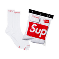 Supreme x Hanes Crew Socks (4 Pack)